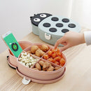 Ladybug Dried Nut Fruit Candy Box With Covered Five Divided Compartment Sna E7F2