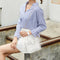 Transparent PVC Shoulder Handbag Jelly Chain Totes Composite Set (White)