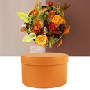 Pudding Leather Round Box Flower Arrangement Gift Box Bride Gift Box Round  F9N9