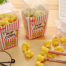 12pcs/Box Popcorn Box Eraser Children Kids School Stationery Student Prizes