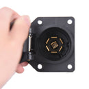 7Pin 7 Way Round Trailer Connector Male And Female RV Light Plug Adapter pl J Gw