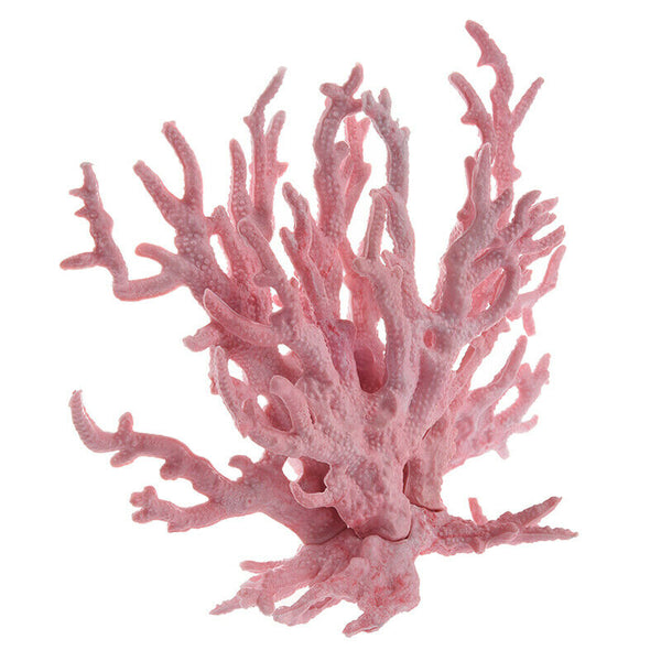 Pink Coral Shaped Decoration Ornament for Aquarium Fish Tank S6Q2