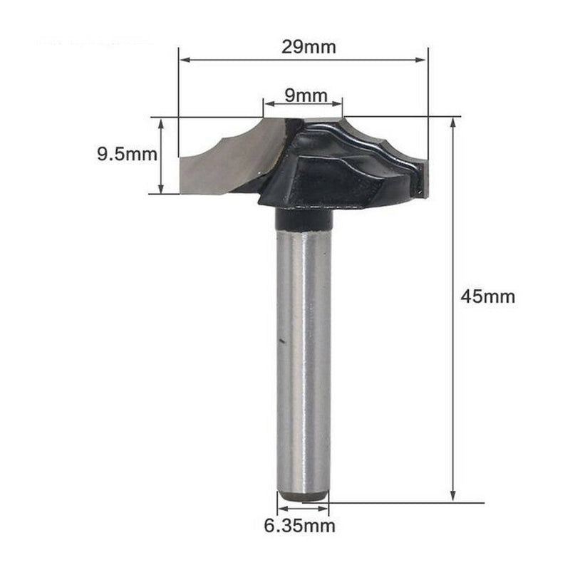 #13 Cabinet Door Chamfer Carving Mill CNC Engraving Router Bit 6.35mm Shank