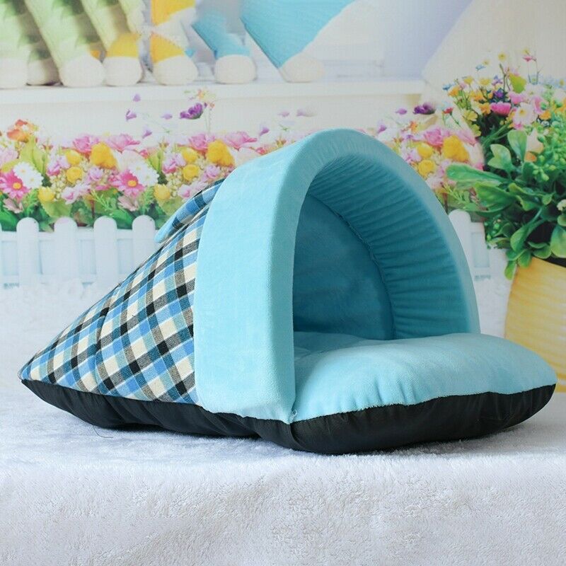 British Style Warm Soft Dog Beds Winter Warm Pet Slippers Beds Kennel House
