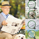 2Pcs Non-Slip Soft Handle 75Mm 10X Magnifying Glass, Hand-Held Reading Magn