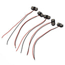 5 Pcs I Type 9V 9 Volt Battery Clip Connectors Buckle Cable P4Z4