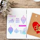 Festival Theme DIY Photo Album Embossing Stencils Seal Stamp