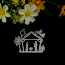 Pious Jesus Nativity Coconuts Tree Cutting Dies Scrapbookings Photo Album Cr BES