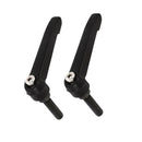 1X(M8 X 30 Mm Thread-Adjustable Tension Lever Jig Knob - Black (2-Piece)