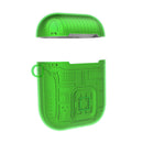 Green Earphone Casing Protective Skin Cover with Buckle For AirPod 1 Gen