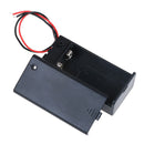 9V Volt PP3 battery holder box dc case w/ wire lead on/off switch cover  JR