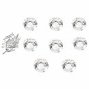 50MM 8 pcs Knob Crystal for wall cabinet drawer wardrobe cabinets kitchen f
