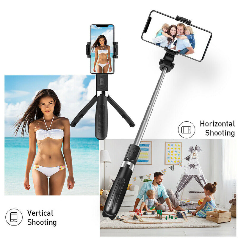 L01 Foldable Bluetooth Selfie Stick Live Video Mini Phone Tripod w/ Control