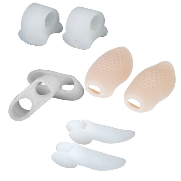 Silicone Gel Little Toe Separator Straighten Set for Bunion Protect Tube Blister