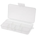 Clear 8 Grids Fishing Lure Bait Box Fishing Beads Snaps Jigs Container Case