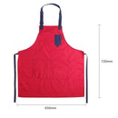Canvas Cafe Shop Restaurant Work Apron Kitchen Cotton Cooking Aprons (Red A