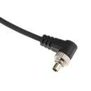 3.5mm to Male Flash PC Sync Cable Cord with Screw Lock for CANON 7D 5D II 1D 1DS
