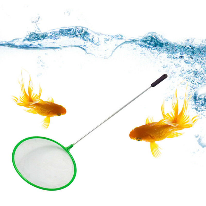 3Pcs Aquarium Fish Net Stainless Frame Fish Shrimp Tank Landing Cleaning  Dcql