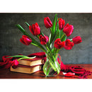 Diamond Painting Red Rose Full Round Rhinestone Picture DIY 40x30cm (c1031)