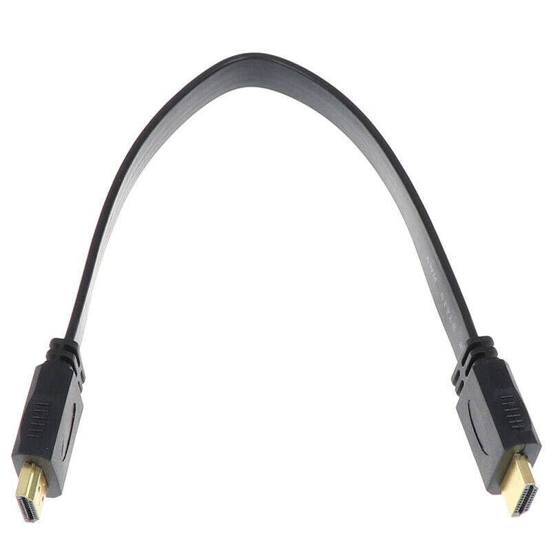 1 X 30cm HDMI Male to Male Plug Flat Cable Cord for Audio Video HDTV TV Gz  Fh