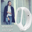 Silicone Smart Bracelet Strap Replacement Wristband for Mi Band 4 (White)