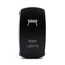 12V 24A Bar ARB 5P Push Rocker Toggle Switch Blue LED Light Waterproof Car
