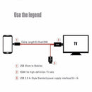 USB to HDMI Adapter Converter Cable AV HD For IOS Phone Android For MHL L7J8