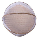 Handmade Bamboo Woven Bug Proof Wicker Basket Dustproof Picnic Fruit Tray F Z9C4