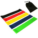 5pcs Yoga Resistance Rubber Bands 0.35mm-1.1mm Sport Training Elastic Belts A