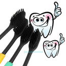 4PCS Double Ultra Soft Toothbrush Bamboo Charcoal Nano Brush Oral Dental Care