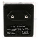 AC to DC Power Adapter Converter Car Cigarette Lighter Socket Charger For EU New