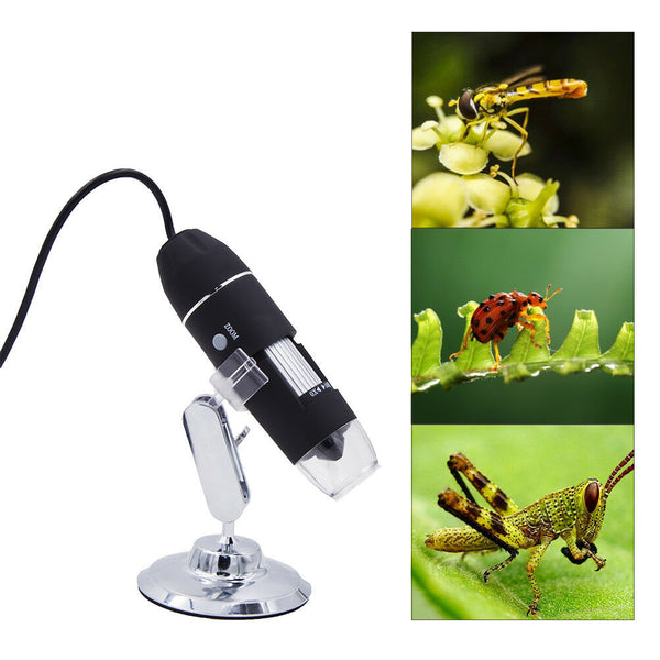 1000X8 LED USB 2.0 Digital Microscope Endoscope Zoom Camera Magnifier+Stand M Gn