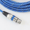 Nylon Braided  1/4 Jack 6.35mm Stereo Male to XLR Female Microphone Cable