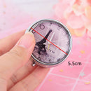 1Pc tower metal pill case medicine organizer pill box makeup storage containe BX