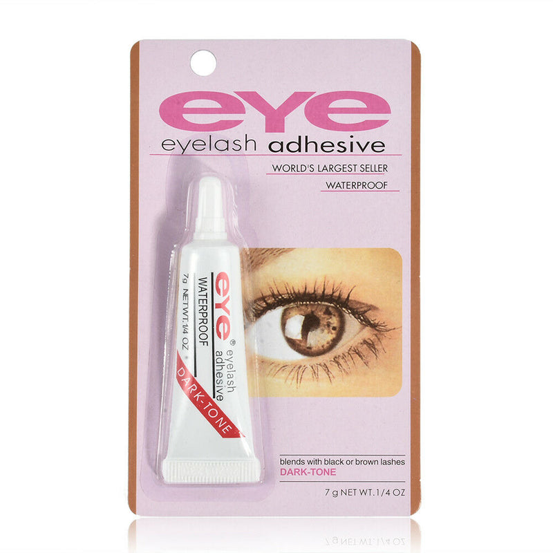 New Dark Black Waterproof False Eyelashes Makeup Adhesive Eye Lash Glue Tools H7