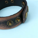 Fashion Punk Gothic Leather Belt Men Women Bracelet Wristband Bangle Cuff Unisex