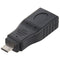 Adapter OTG (On - The - Go) USB - A concave to USB mini - B convex  Black R2M7