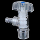1pcs Transparent Plastic Faucet 4-Divided Triangle Valve Pagoda Head Water Tap U