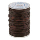 Flat Waxed Cord Sewing String Thread for Hand Leather Craft 1.2mm 70 Meters