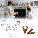Stainless Steel Cookie Cutter Biscuit Christmas Deer Reindeer Head Mould T8P5