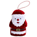 Christmas Santa Claus Flannel Jewelry Ring Box Creative Gift Ring Box Jewel