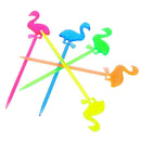 50pcs Cute Plastic Multicolor Bird Fruit Toothpick Kitchen Bar Dessert Fork