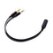 5X(Black 3.5mm Y Splitter 2 Jack Male to 1 Female Headphone Mic Audio Adap L6Y1)