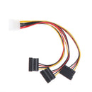 4pin IDE to 3 Serial ATA SATA Power Splitter Extension Cable Connectors Comp.kz