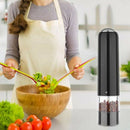 Electric Pepper Mill Grinder Salt Spice Herb Mill Kitchen Tool with Led Lig