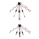 Aluminum Alloy Telescopic Fishing Tripod Holder Stand for Fishing Rod SilveME