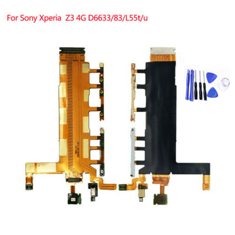 Power Botton Flex Cable - Mute Switch - Volume Buttons -   for Sony Xperia Z3 4G