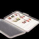 Waterproof Fly Fishing Lure Bait Trout Flies Storage Box Container (S) A