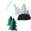 Baby Crib Mobile Starry Woodland Night Nursery Decoration | Crib Mobile for