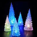 Christmas Tree Ice Crystal Colorful Changing LED Desk Decor